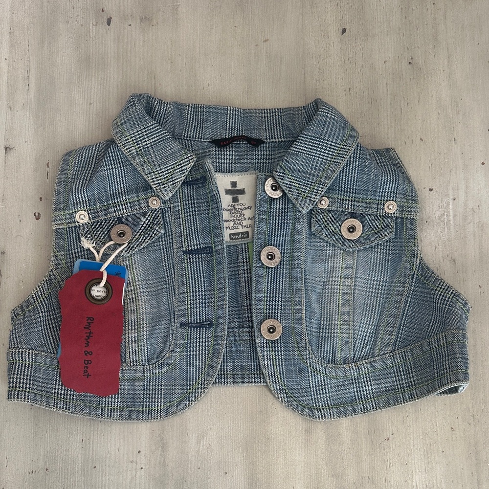 Blue Plaid Women's Vest by